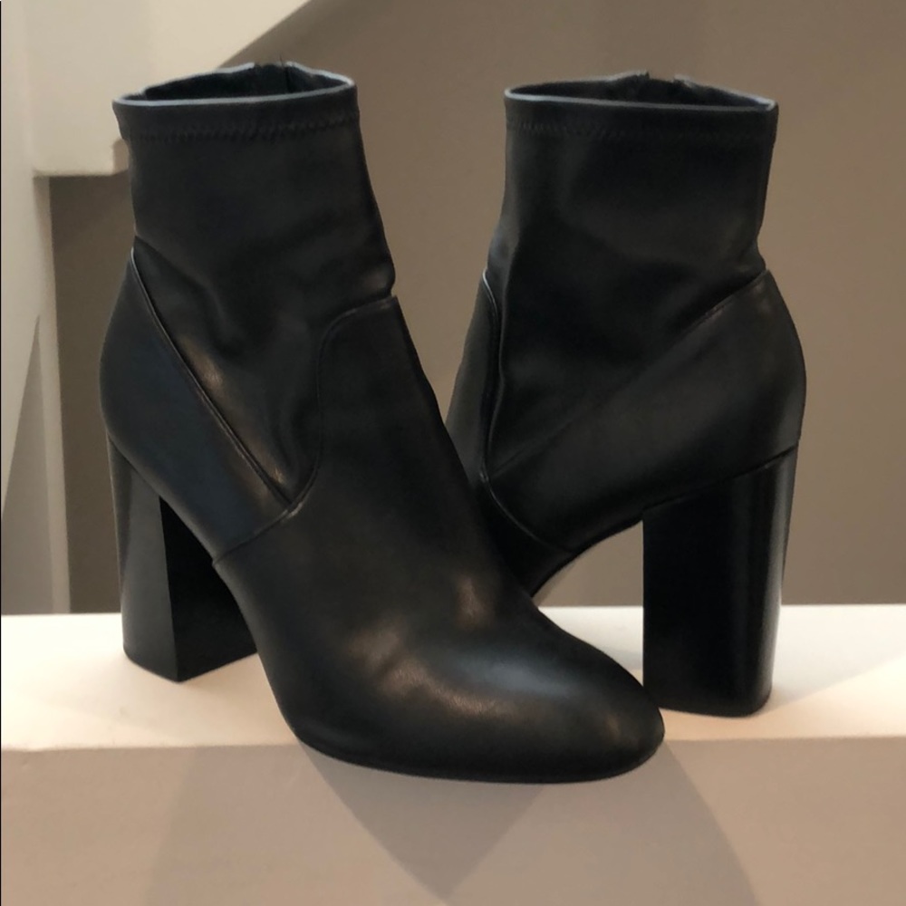Rebecca Minkoff black leather booties